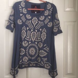 Johnny Was embroidered top